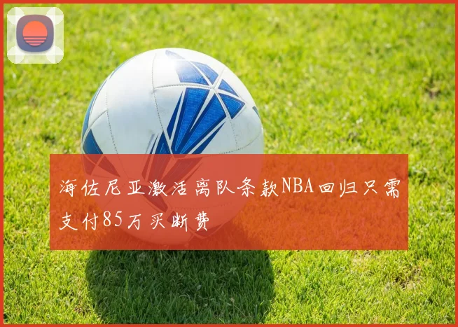 海佐尼亚激活离队条款NBA回归只需支付85万买断费